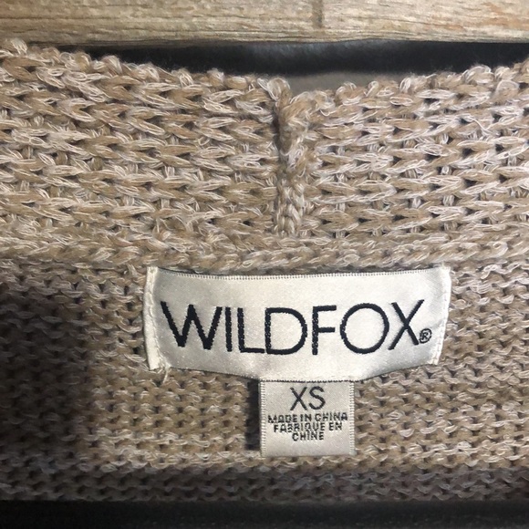 Revolve Wildfox distressed v neck knit sweater - Picture 2 of 12